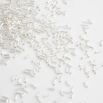 Koraliki Miyuki Bugles #1 (3mm) Japanese Silver Lined Crystal