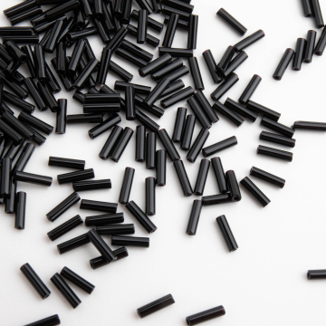 Koraliki Miyuki Bugles #2 (6mm) Japanese Jet Koraliki Miyuki Bugles #2 (6mm) Japanese Jet