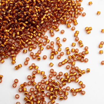 Koraliki Miyuki Delica 11/0 Silver Lined Dk Topaz