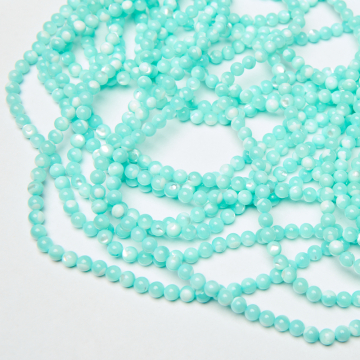 Masa perłowa kulka opalizująca niebieska 5mm