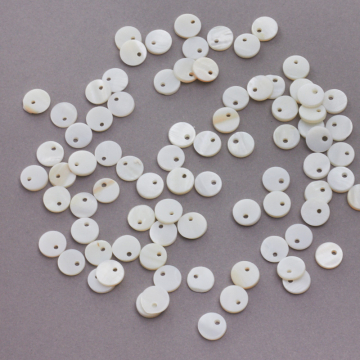 Zawieszka z masy perłowej kółko 8mm