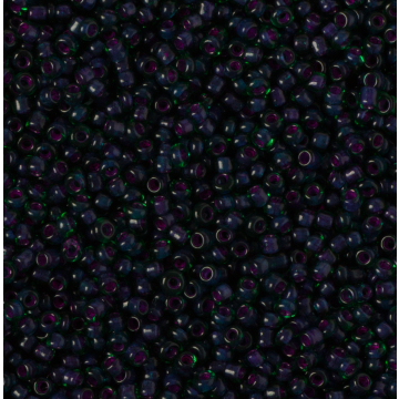 Koraliki NihBeads 12/0 Inside-Color Peridot/ Fucia Line