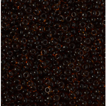 Koraliki NihBeads 12/0 Inside-Color Smoky Topaz/ Jet Line