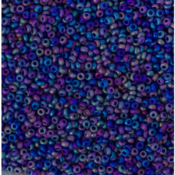 Koraliki NihBeads 12/0 Trans-Rainbow Frosted Cobalt