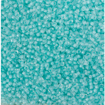 Koraliki NihBeads 12/0 Inside-Color Lustered Crystal/ Baby Blue Line