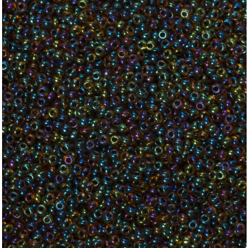 Koraliki NihBeads 12/0 Inside-Color Rainbow Topaz/ Jet Line