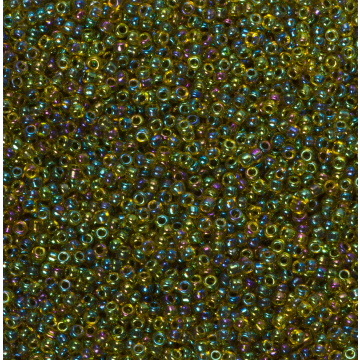 Koraliki NihBeads 12/0 Inside-Color Rainbow Jonquil/ Jet Line