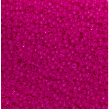 Koraliki NihBeads 12/0 Transparent Frosted Fucia