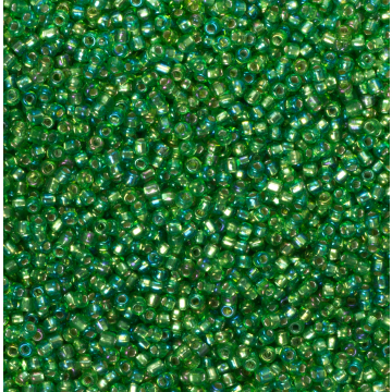 Koraliki NihBeads 12/0 Silver-Lined SH Trans-Rainbow Peridot