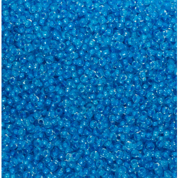 Koraliki NihBeads 12/0 Inside-Color Lustered Crystal/ Dark Aqua Line