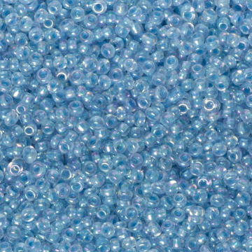 Koraliki NihBeads 12/0 Inside-Color Rainbow Crystal/ Lt Aquamarine Line