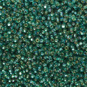 Koraliki NihBeads 12/0 Silver-Lined SH Trans-Rainbow Green