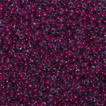 Koraliki NihBeads 12/0 Inside-Color Aqua/ Fucia Line