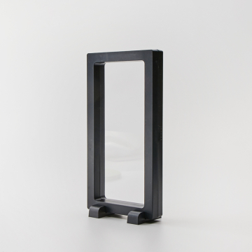 Ekspozytor z membraną ramka 3D czarna z podstawką 9x18cm