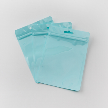 Woreczek z zamknięciem strunowym pastelowy miętowy 15x10,5cm