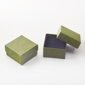 Pudełko do biżuterii zielone 9x9x4cm