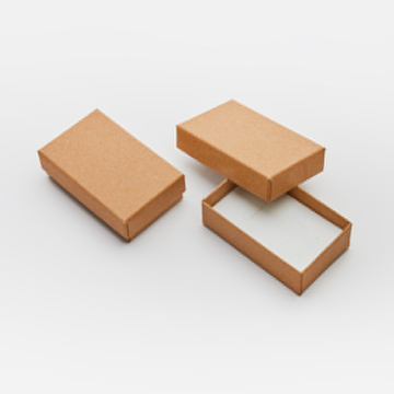 Pudełko do biżuterii jasnobrązowe Eco 5x8x2,5cm