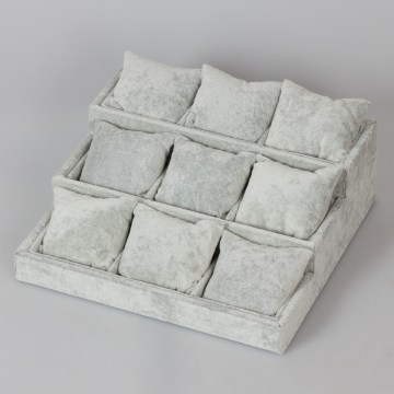 Ekspozytor schodkowy z poduszkami 9 komór 9x27x25cm