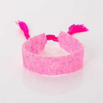 Bransoletka boho 9 rzędowa z koralików Matsuno 17-27cm