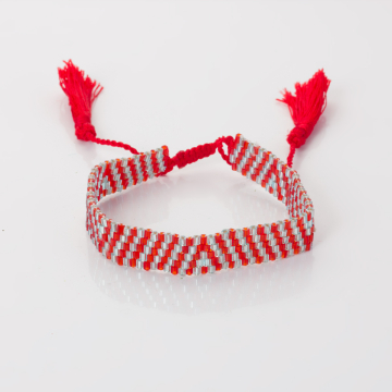 Bransoletka boho 5 rzędowa z koralików Matsuno 17-27cm