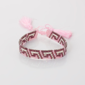 Bransoletka boho 5 rzędowa z koralików Matsuno 17-27cm