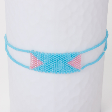 Bransoletka z koralików Toho prostokąt dł. regulowana