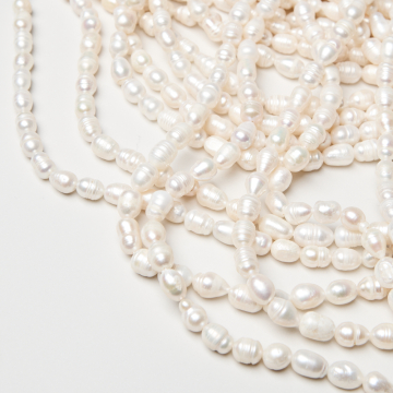 Perły naturalne hodowlane rice 7-8mm