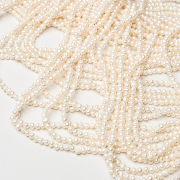 Perły naturalne hodowlane potato 3,5-4mm