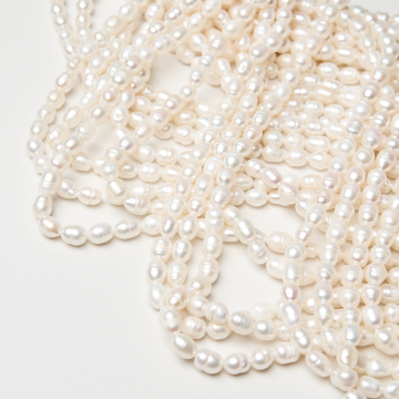 Perły naturalne hodowlane rice 5-6mm