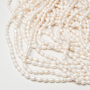 Perły naturalne hodowlane rice 5-6mm
