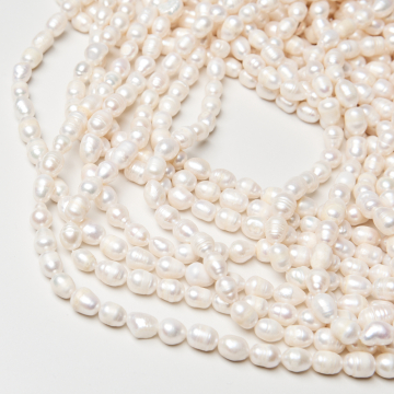 Perły naturalne hodowlane rice 7-8mm