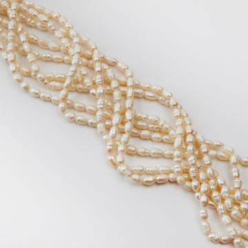 Perły naturalne rice hodowlane 6-9mm