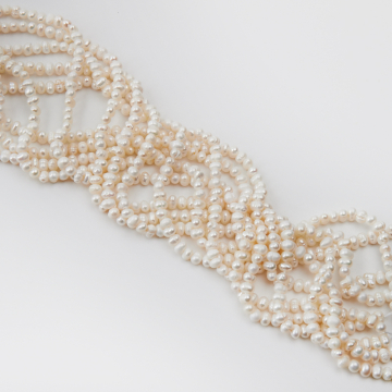 Perły naturalne potato hodowlane 3-4mm