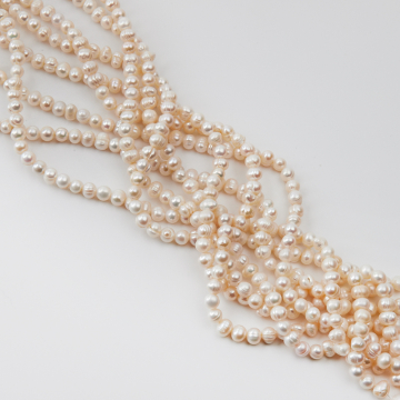 Perły naturalne potato hodowlane 5-6mm