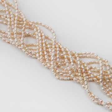 Perły naturalne rice hodowlane 4,5-5,5mm