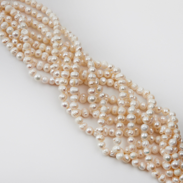 Perły naturalne potato hodowlane 5,5-7,5mm