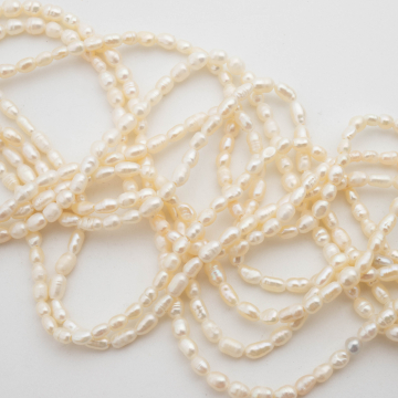 Perły hodowlane słodkowodne rice 2-3mm