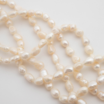 Perły hodowlane słodkowodne rice 7-8mm