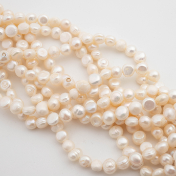 Perły hodowlane słodkowodne button 6-7mm