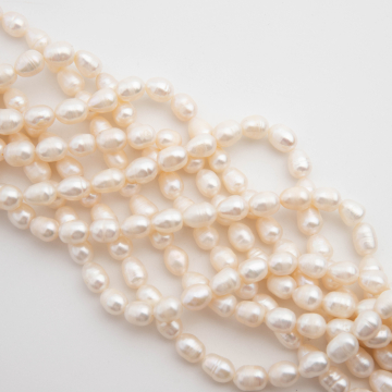 Perły hodowlane słodkowodne rice 6-7mm