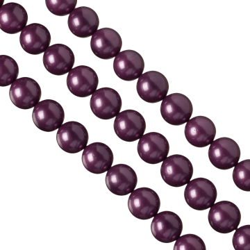 Perły seashell fioletowe 14mm