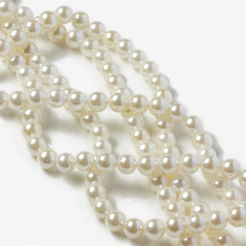 Perły ceramiczne kulka biała 6mm