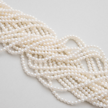 Perły ceramiczne kulki satynowe białe 3mm