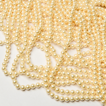 Perły ceramiczne kulka gładka 6mm