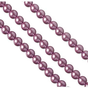 Perły szklane 12mm lawenda