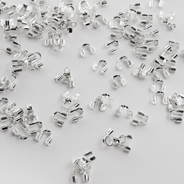 Końcówka do linek skobelki w kolorze srebrnym 5mm