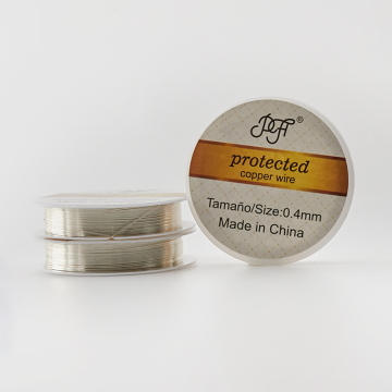 Drut 0,4mm w kolorze srebrnym 7,5m