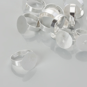 Baza pierścionka z płaskim talerzykiem 15mm