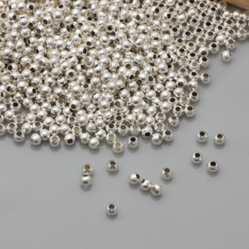 Posrebrzane kulki gładkie 2mm Posrebrzane kulki gładkie 2mm