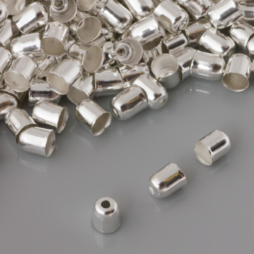 Końcówki do bransoletek naparstki z otworem 5mm